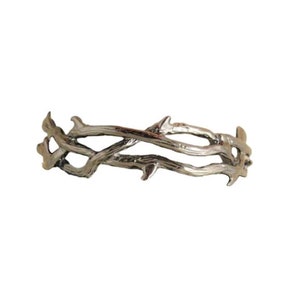 Gothic Manschette Armband, Vampir Schmuck, Silber Dorn Manschette, Gothic, Vampir, Manschette Armband, Zweig Manschette, Zweig Armband, Silber Zweig Armband