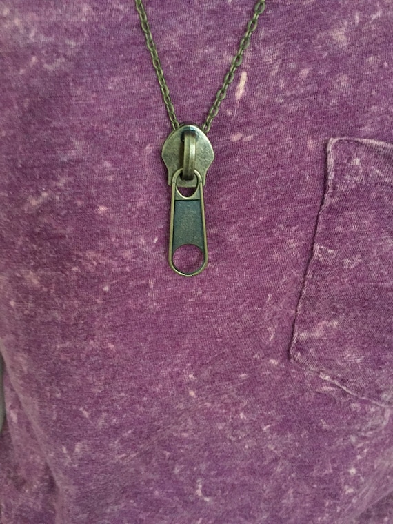 Zipper Necklace - Etsy