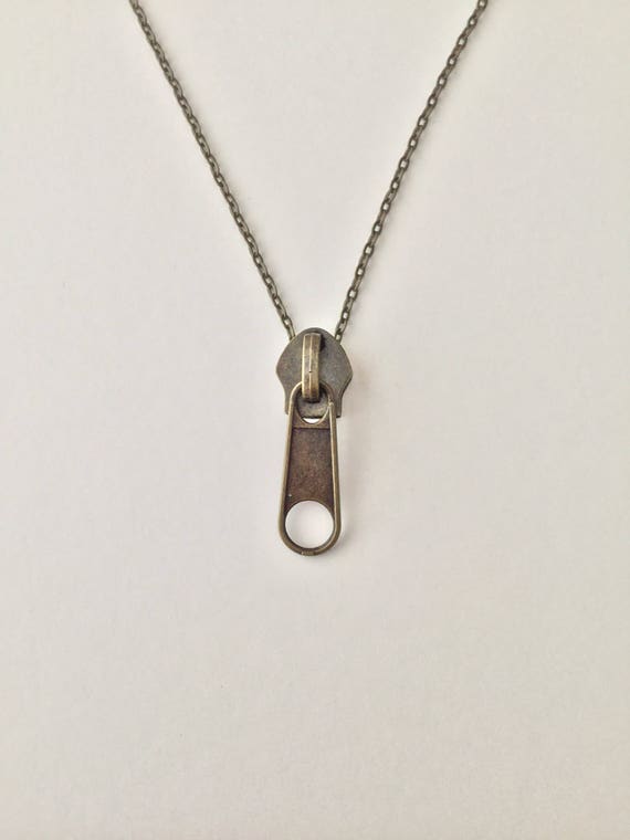 Zipper Necklace - Etsy