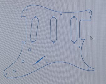 PRS Silver Sky Pickgaurd SVG