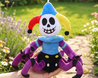Poppy Playtime Chapter 5 Prototype 1006 Jester Spider Plush Horror Game Clown Doll Stuffed Animal Gamer Fan Gift