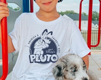 Pluto Shirt For Kids, America’s Favorite Dog Tee, Disney Family Vacation Shirt, Matching Trip Tee