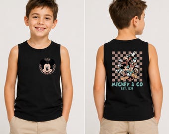 Disney Mickey & Friends Kids Tank Top, Mickey Boy Tank, Toddler Tank Top, Family Matching Disney Trip Tank