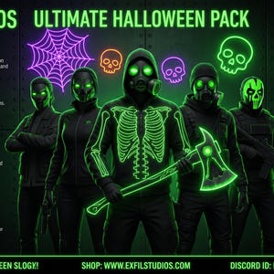FiveM Halloween Clothing Pack - 100+ MOST WANTED HALLOWEEN & Masks | Addon | Optimized | Exfil Studios