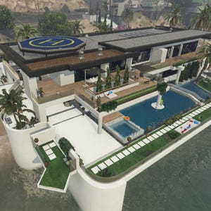 FiveM Ultimate Oceanfront Mansion MLO | Custom Luxury Interior | Lore-Friendly | Optimized Map | Exfil Studios