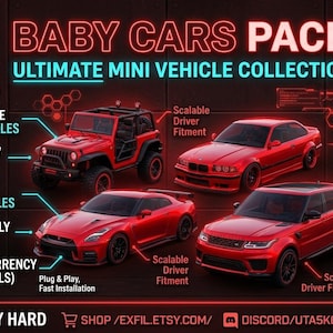 FiveM Baby Car Pack | Custom Mini Vehicles Addon | Family RP | Lore-Friendly & Optimized | Exfil Studios