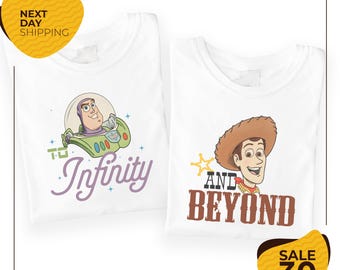 Buzz And Woody Matching Shirt | To Infinity And Beyond Shirt | Toy Story Boy Disney | Brother Sister Disney Shirts | Kids Disney World Shirt