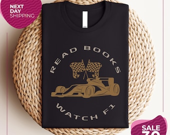 Read book | Watch F1 shirt | F1 romance shirt | Bookish shirt | F1 merch |  Formula 1 shirt