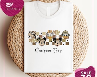 Custom Disney Safari Shirt | Mickey and Friends Animal Kingdom Family Trip Tee | Disney Safari Squad Shirt | Disney World Vacation 2026