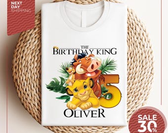 Lion King Birthday Shirt | Simba Tee | Matching Family Birthday Shirts | Birthday Boy Shirt | Custom Toddler Shirt | Birthday Family Outfit
