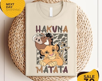 Hakuna Matata Animal Kingdom Shirt | Boys Girls Kids Timon Simba Pumba Disney Shirt | Kilimanjaro Safari Shirt | Disney World Shirt