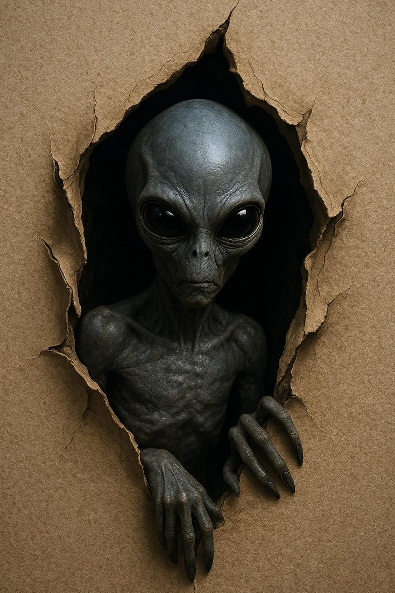 3D Alien Illusion Rug, Sci-fi Crack Floor Design, Extraterrestrial Art ...