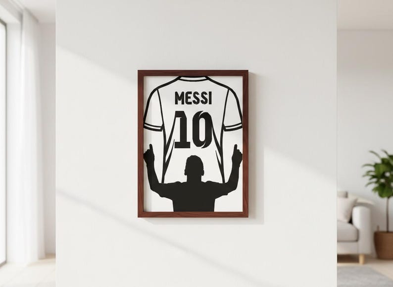 Messi CNC, Plasma, Laser Digital Cut Files, Svg + Dwg + Pdf + Png ...