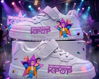 K-Pop Demon Hunter Kids Sneakers – Anime Streetwear Trainers, Boys Girls Shoes
