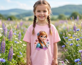 Girls Frozen T-Shirt, Elsa Anna Olaf Princess Birthday Outfit, Disneyland Vacation Tee