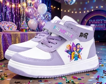 KPop Demon Hunters Kids Sneakers – Anime Cartoon Trainers, Korean Streetwear Shoes