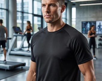 Men's Quick Dry Running T-Shirt – Lightweight Gym Workout Sports Fitness Top