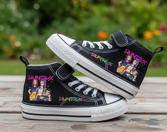 K-Pop Huntri X Mira Anime Sneakers – Korean Street Style Trainers for Kids