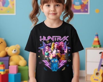 Huntrix Demon Hunters Girls T-Shirt – K-Pop Movie Inspired Graphic Tee