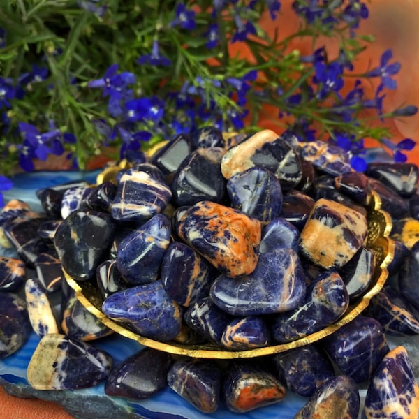 Tumbled Sunset Sodalite