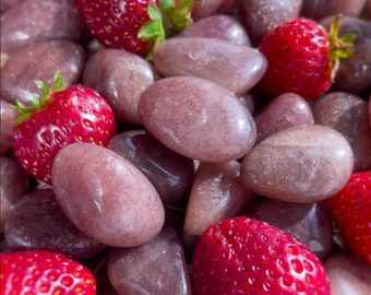 Tumbled Strawberry Quartz