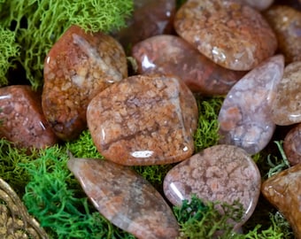 Tumbled Pink Moss Agate