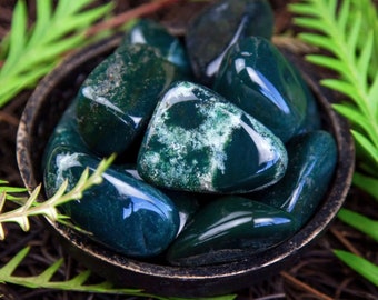 Tumbled Evergreen Jasper for nurturing your heart and Earth healing