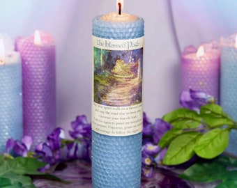 The Blessed Path Beeswax Intention Candle