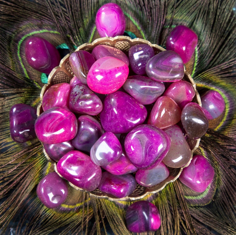 Fuschia agate deals