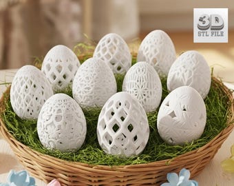 3D Druckbares Osterei STL Bundle | DIY Dekor (Instant Download )