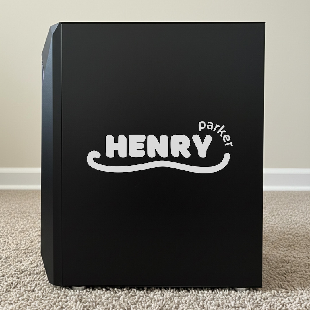 Case Sticker Computer Png Personalized PC Case Vinyl Sticker: Custom Desktop Decal - Etsy