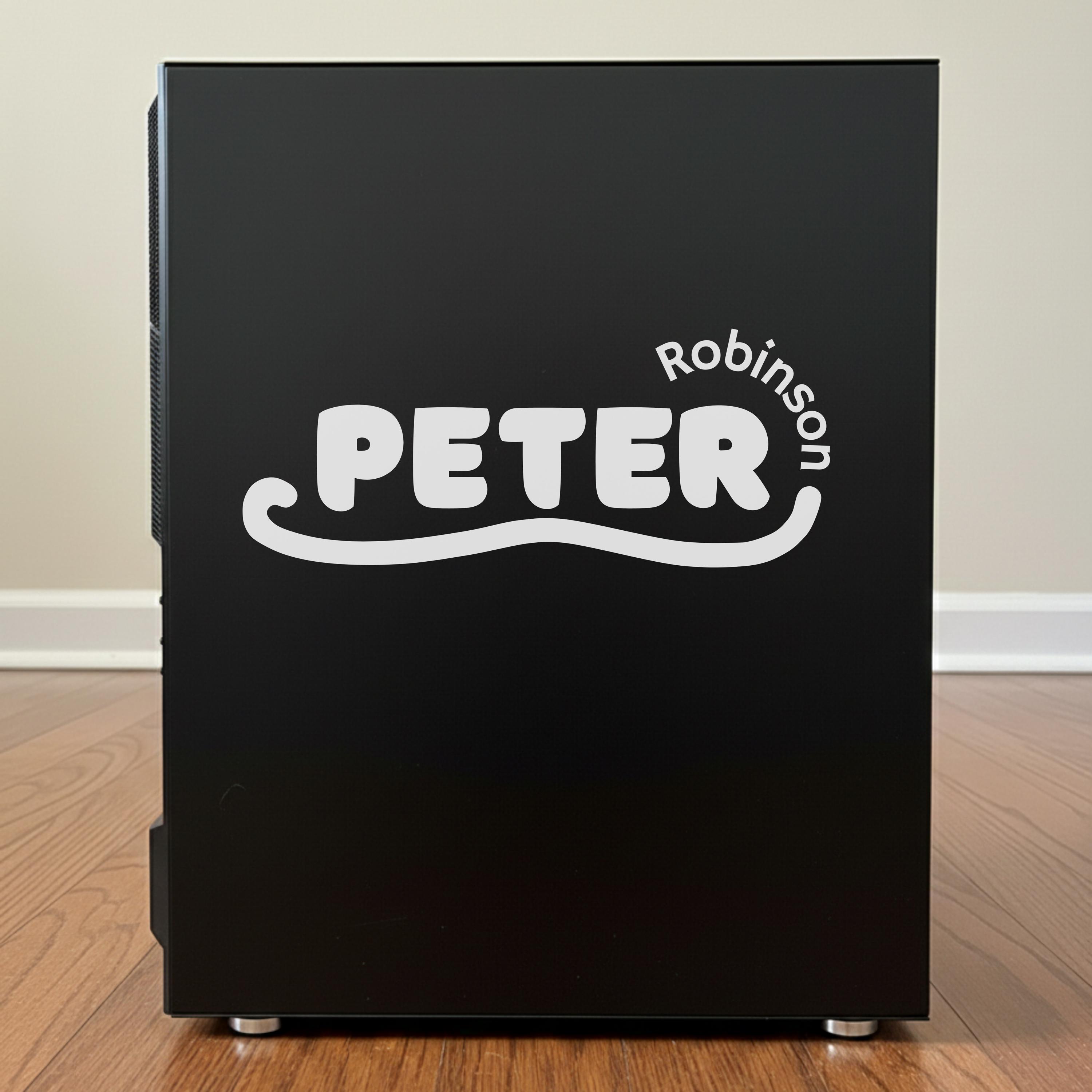 Computer Case Vinyl Personalized PC Case Vinyl Sticker: Custom Desktop Decal - Etsy