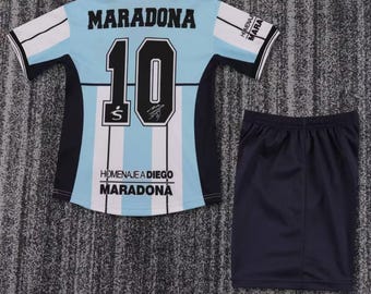 Homenaje a Diego Maradona-voetbaltenue voor kinderen