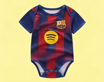 Barcelona voetbalbodysuit voor baby's - voetbalshirt voor baby's