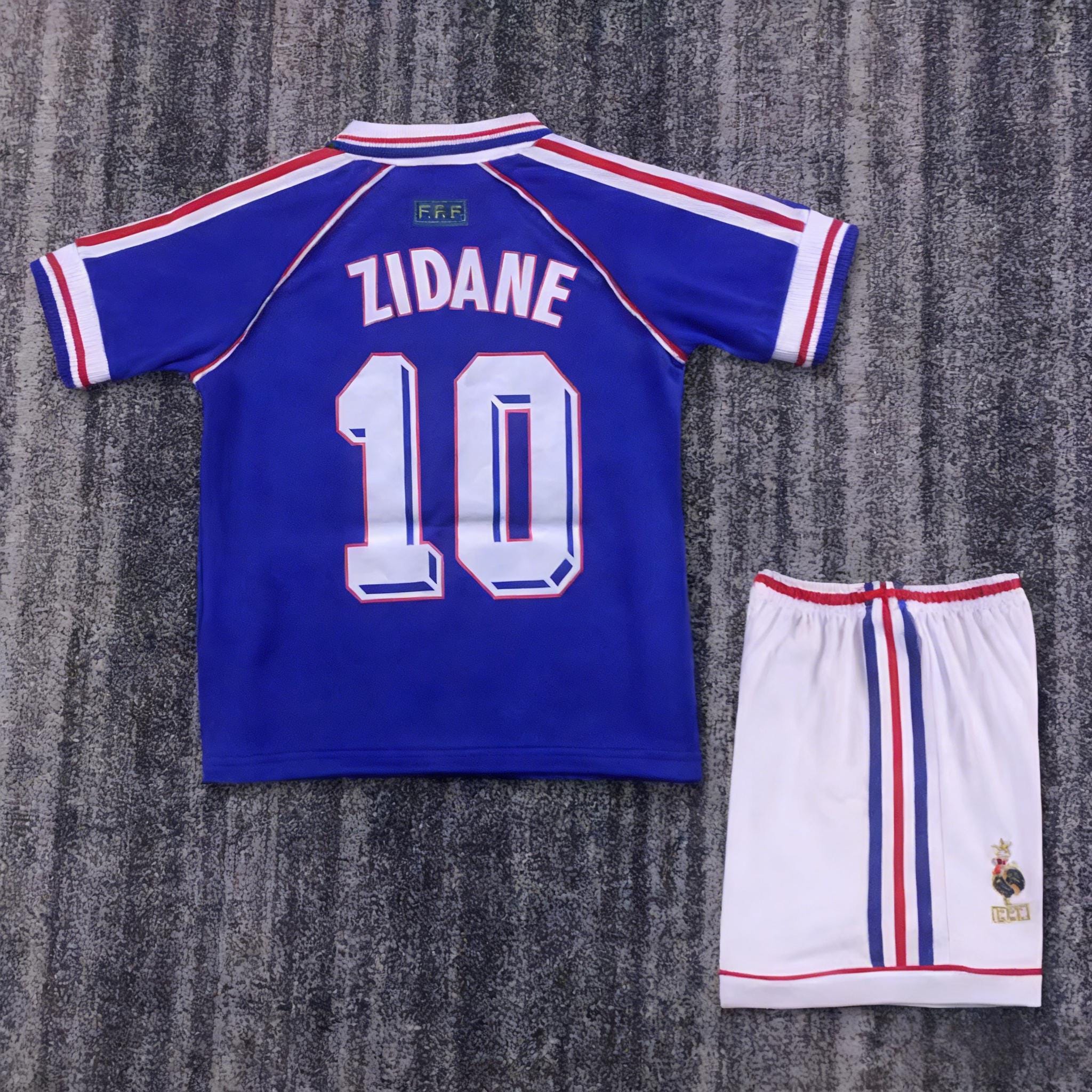 Maillot France 1998 Zidane 10 Away - Taille L - Occasion Collector Coupe Du Monde