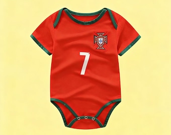 Portugal voetbalbodysuit voor baby's - voetbalshirt voor baby's