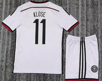 Retro Germany Klose #11 voetbalshirt en shorts voor kinderen