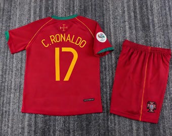 Aangepaste Portugal Ronaldo retro kindertrui | Voetbaltenue WK 2006