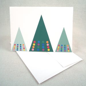 Triangle Christmas Trees Card