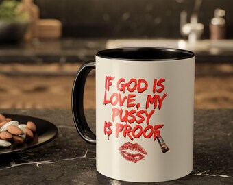 If God Is Love Phrase Mug | 11oz 15oz Ceramic Coffee Mug