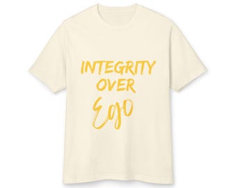Integrity Over Ego tee | Masculine Energy Tee | Mens Empowerment | Self Mastery | Motivational Shirt | Gift for Him