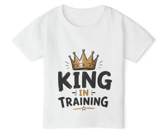 King in Training toddler T-shirt | Gold Crown kids tee | Cute Kids Shirt | Boy Mom Gift | Future King Outfit