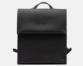 Leather Backpack with laptop compartment handcrafted from top-grain leather