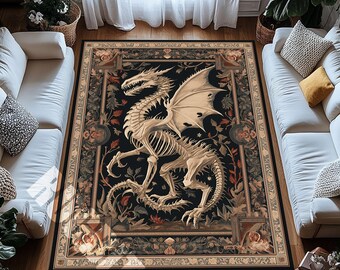 Boho Digital Print Rug - Washable Modern Non Slip Area Carpet