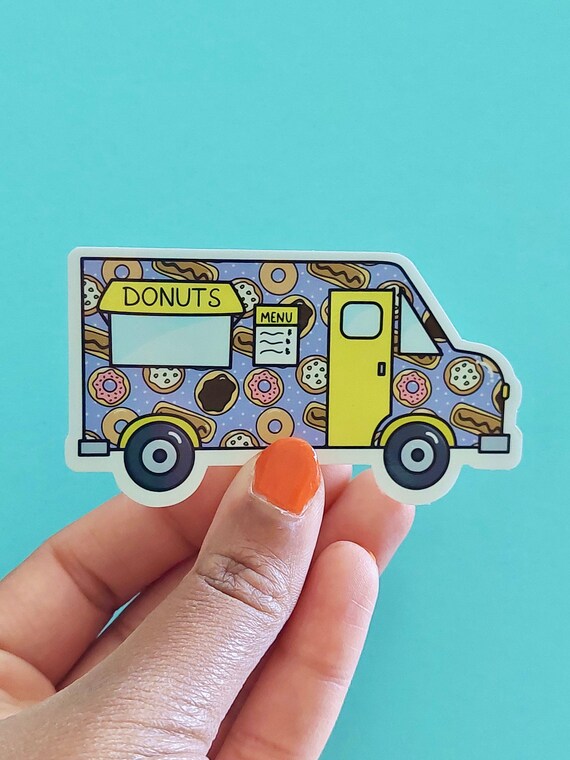 Food Truck Sticker | Waterproof Vinyl Sticker | Water Bottle Sticker | Food Cart Sticker | Laptop Sticker | Phone Case Sticker Il_570xn