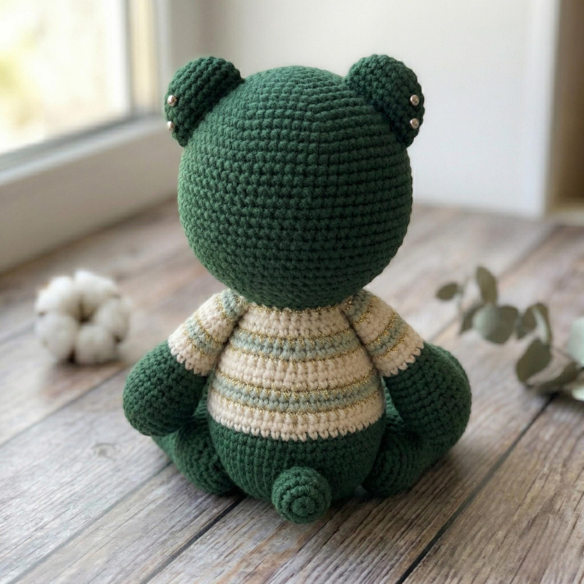 Crochet Teddy Bear Pattern | Amigurumi Sweater Toy PDF (digital ...
