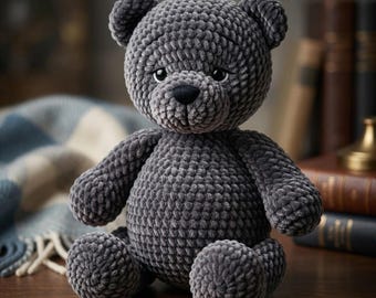 Haakpatroon teddybeer amigurumi | Pluche knuffeldier pdf