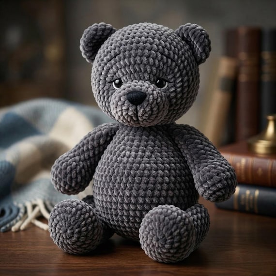 Amigurumi Teddy Bear Crochet Pattern | Plush Stuffed Animal Toy PDF