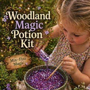 Kit de pociones mágicas del bosque / Manualidades con la naturaleza, juego sensorial, set de mezclas imaginativas