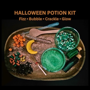 Kit de potions d'Halloween pour enfants | Activité de sorcellerie phosphorescente (4 ans et plus)
